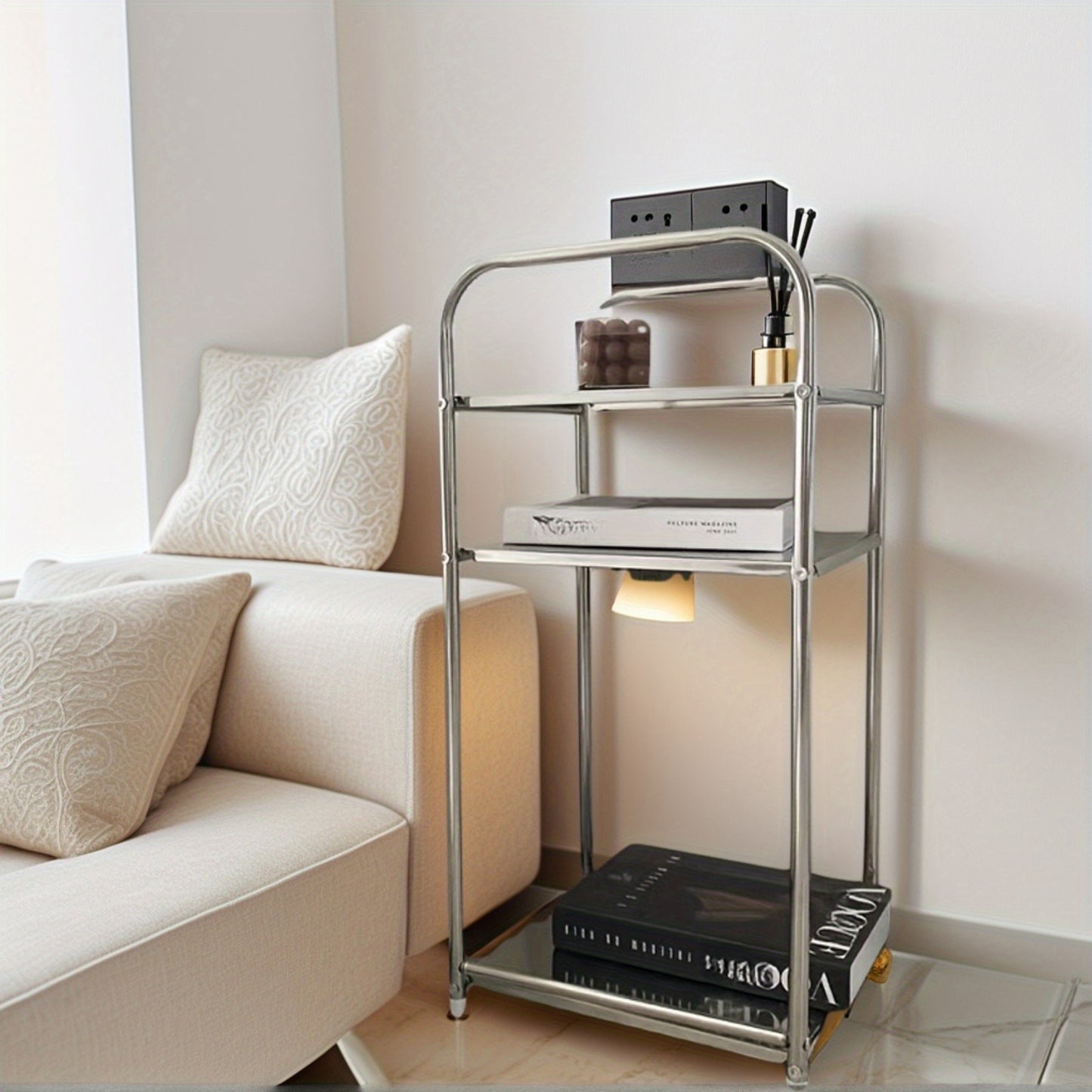 3-Tier Stainless Steel Multi-Purpose Storage Rack