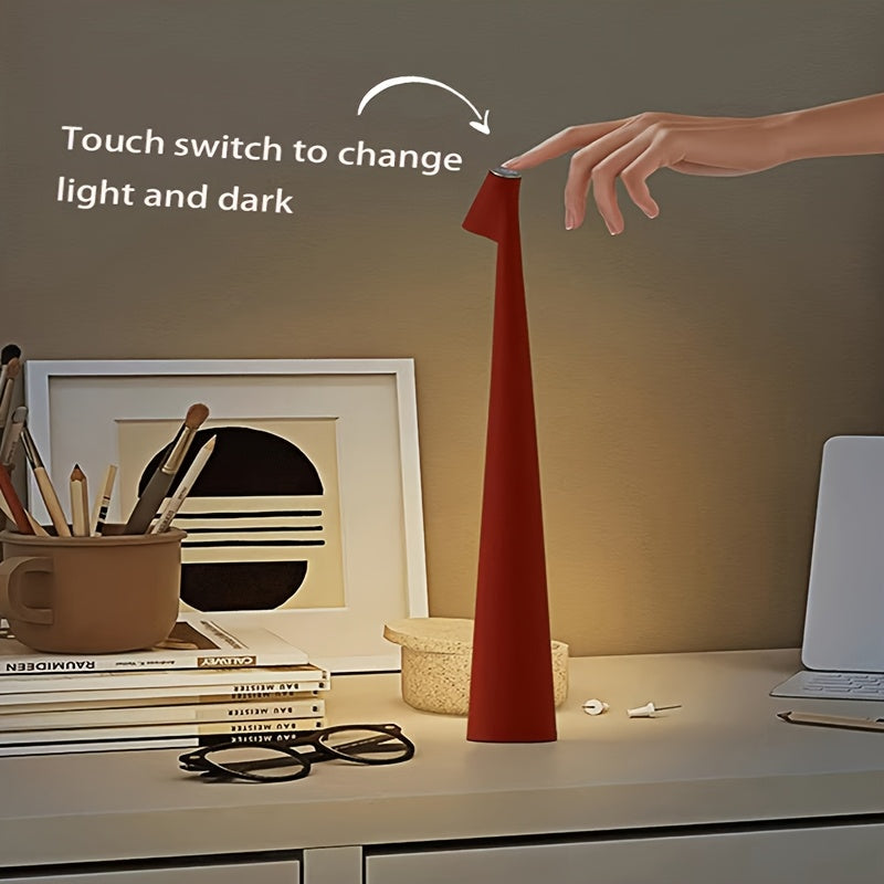 Sleek Cone Modern Touch-Controlled Table Lamp