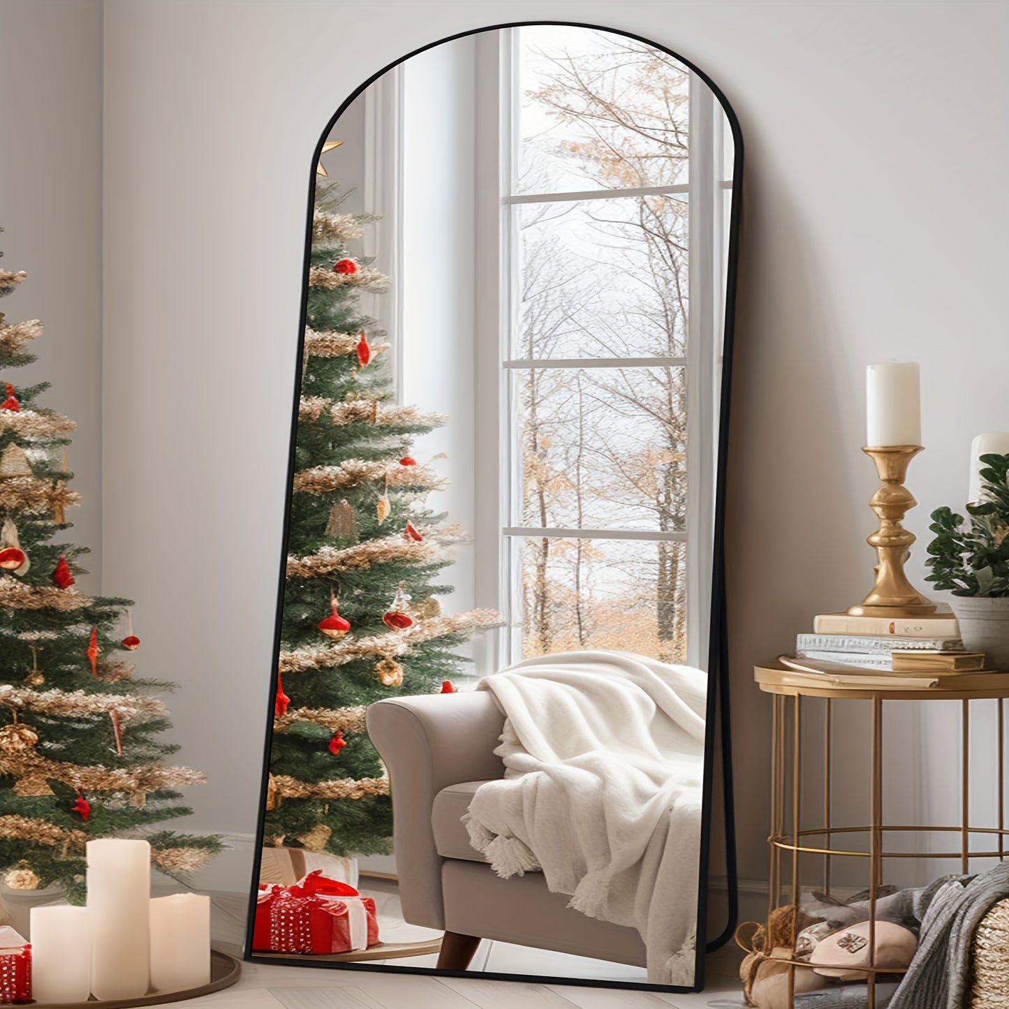 Modern Full Length Mirror with Stand