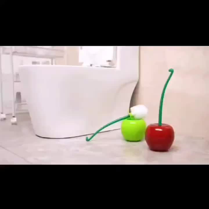 Novelty Cherry-Shaped Toilet Brush