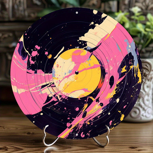 Modern Vinyl Record Desk Sign