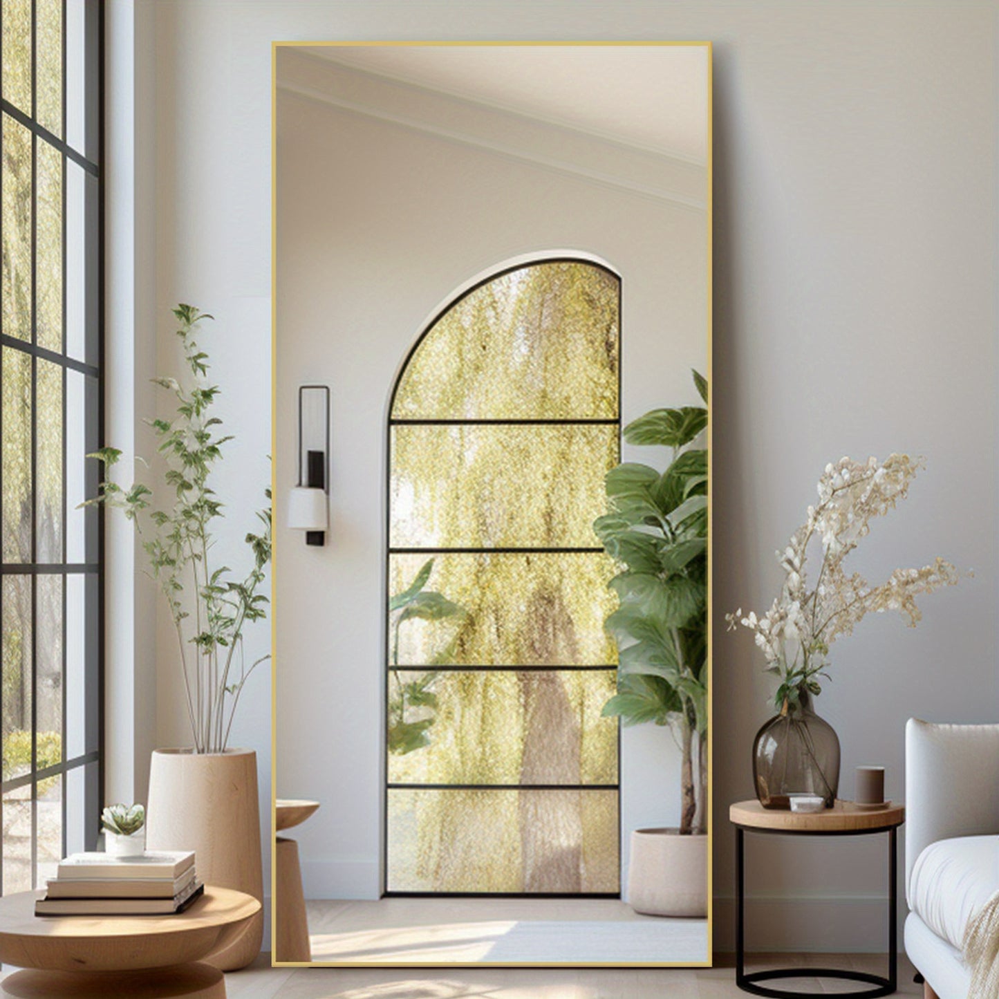 Modern Full Length Mirror with Stand