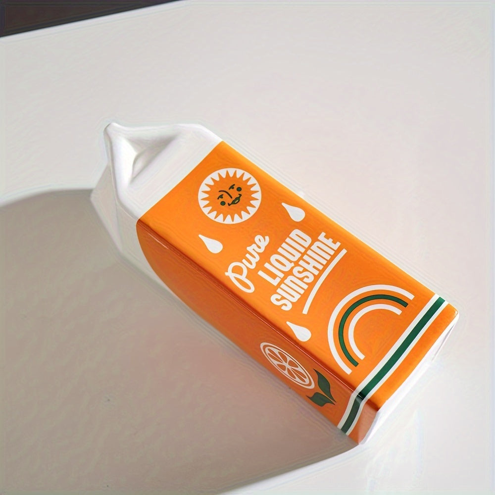 Ceramic Orange Carton Vase