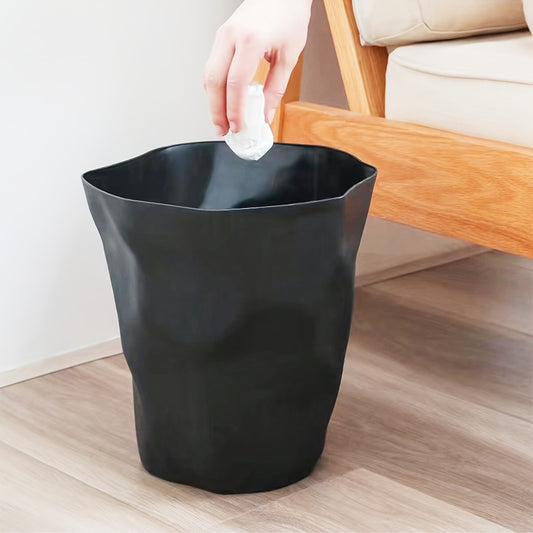 Modern Minimalist Wavy Trash Can
