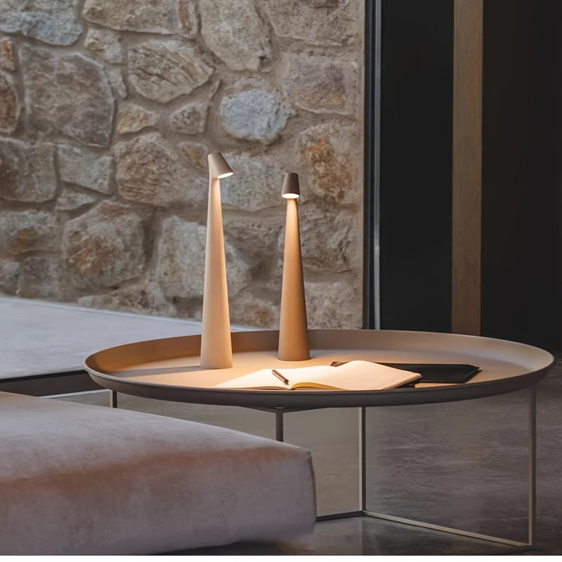 Sleek Cone Modern Touch-Controlled Table Lamp