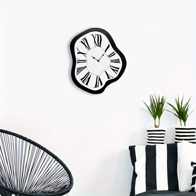 Melting Roman Numerals Wall Clock