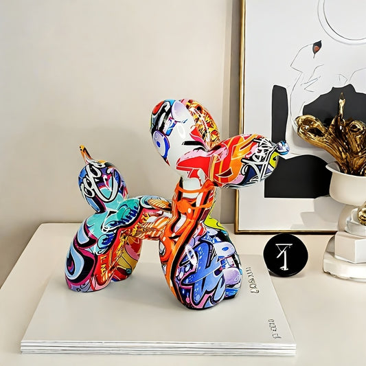 Balloon Dog Graffiti Sculpture