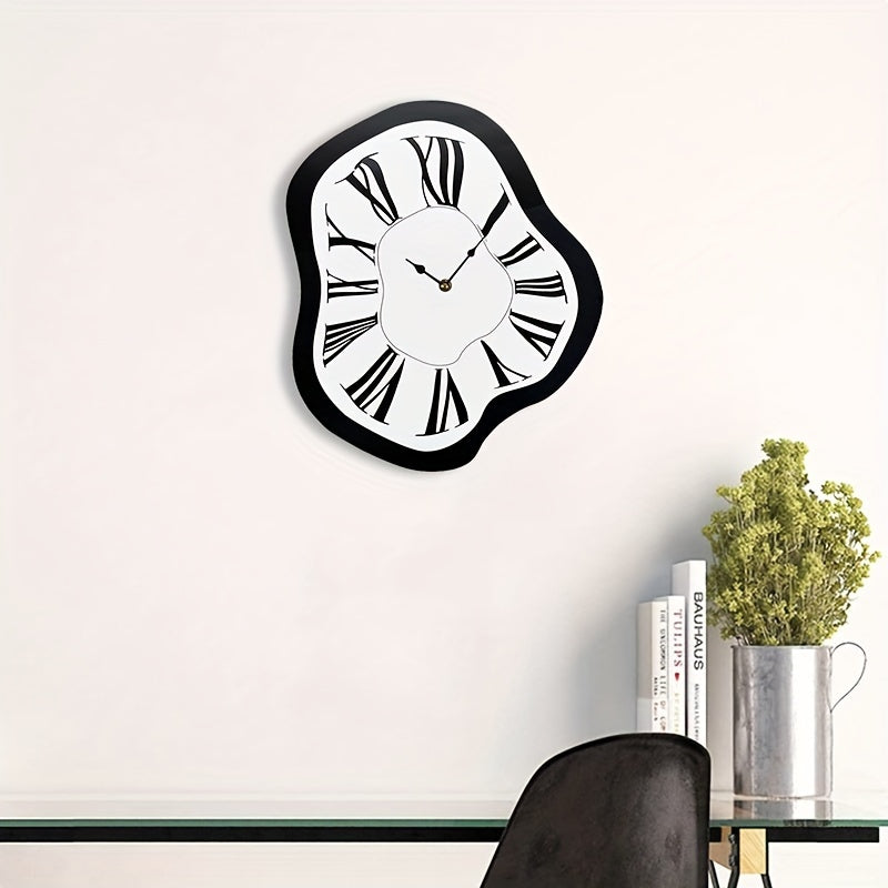 Melting Roman Numerals Wall Clock
