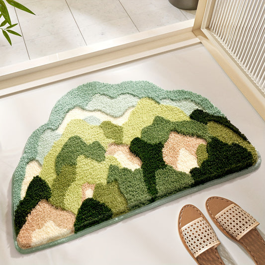 Moss Shaped Modern Bathroom Mat