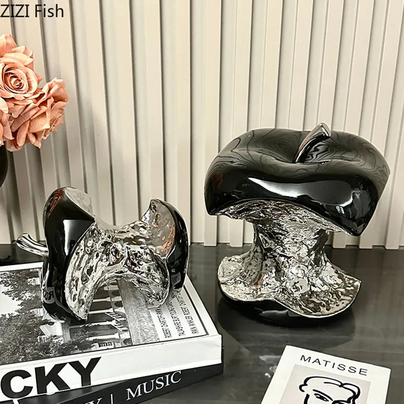 Modern Apple Fruits Statue