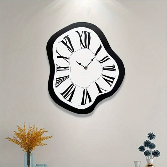 Melting Roman Numerals Wall Clock