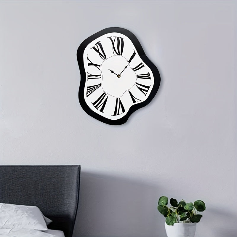 Melting Roman Numerals Wall Clock