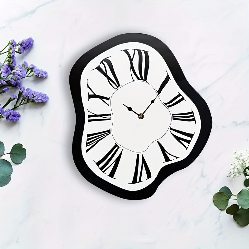 Melting Roman Numerals Wall Clock