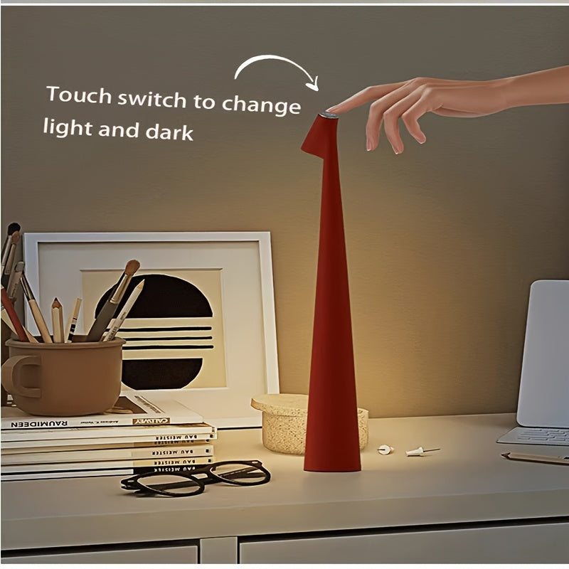 Sleek Cone Modern Touch-Controlled Table Lamp