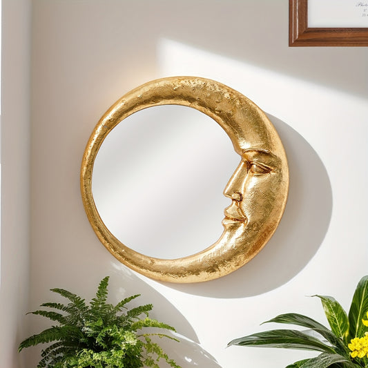 Modern Golden Moon Mirror